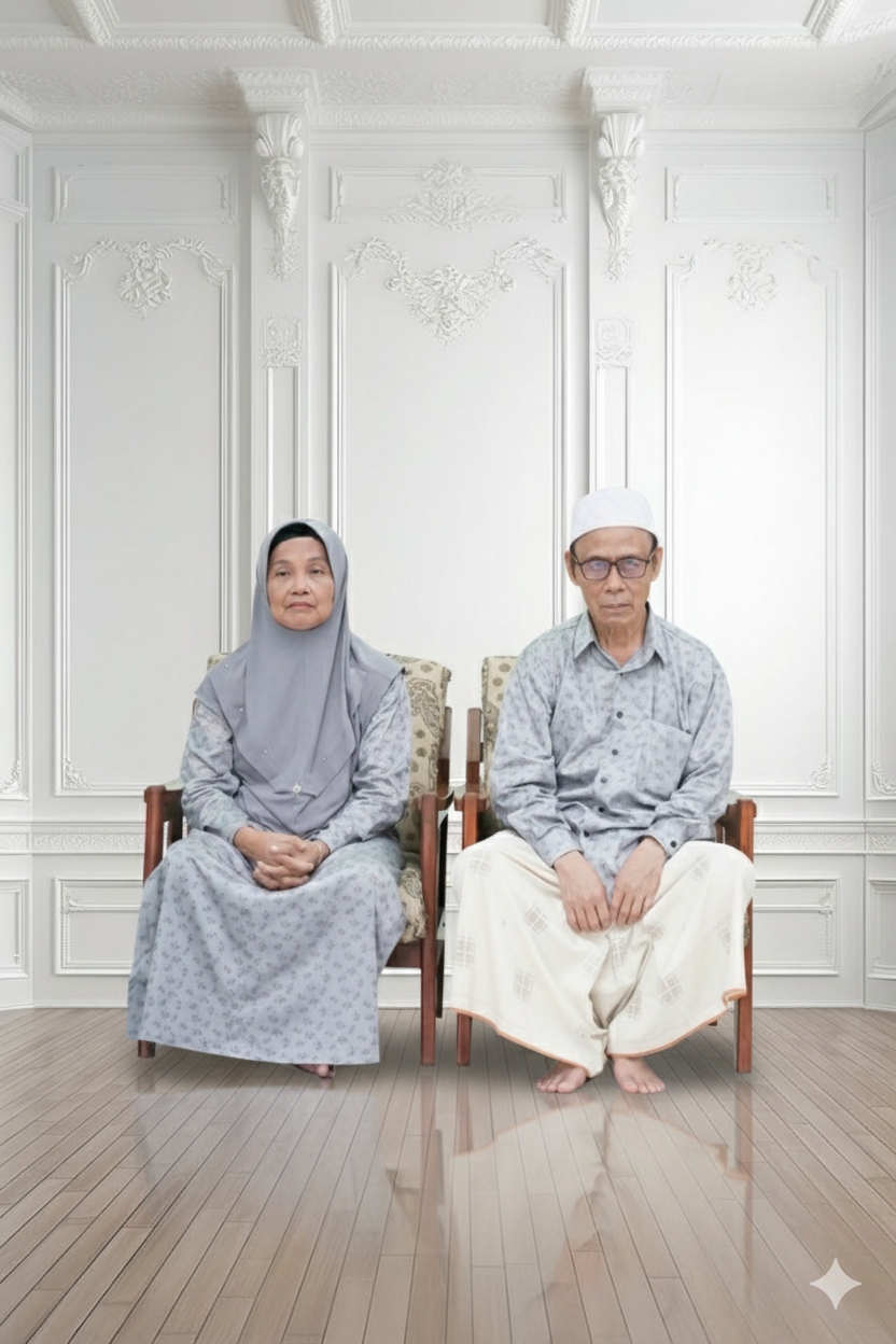 Syaikhuna bersama istri